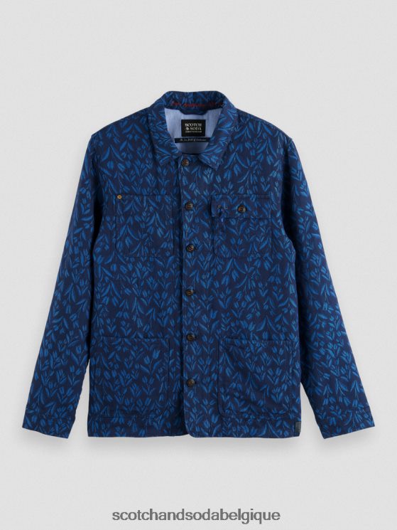 vêtements Scotch & Soda veste utilitaire de travail en jacquard- Scotch and Soda Bruxelles combiner un 6BZRBF570