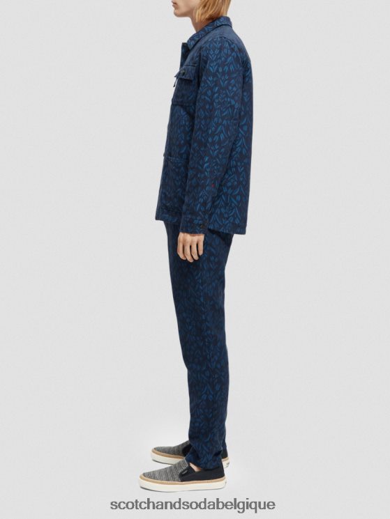 vêtements Scotch & Soda veste utilitaire de travail en jacquard- Scotch and Soda Bruxelles combiner un 6BZRBF570